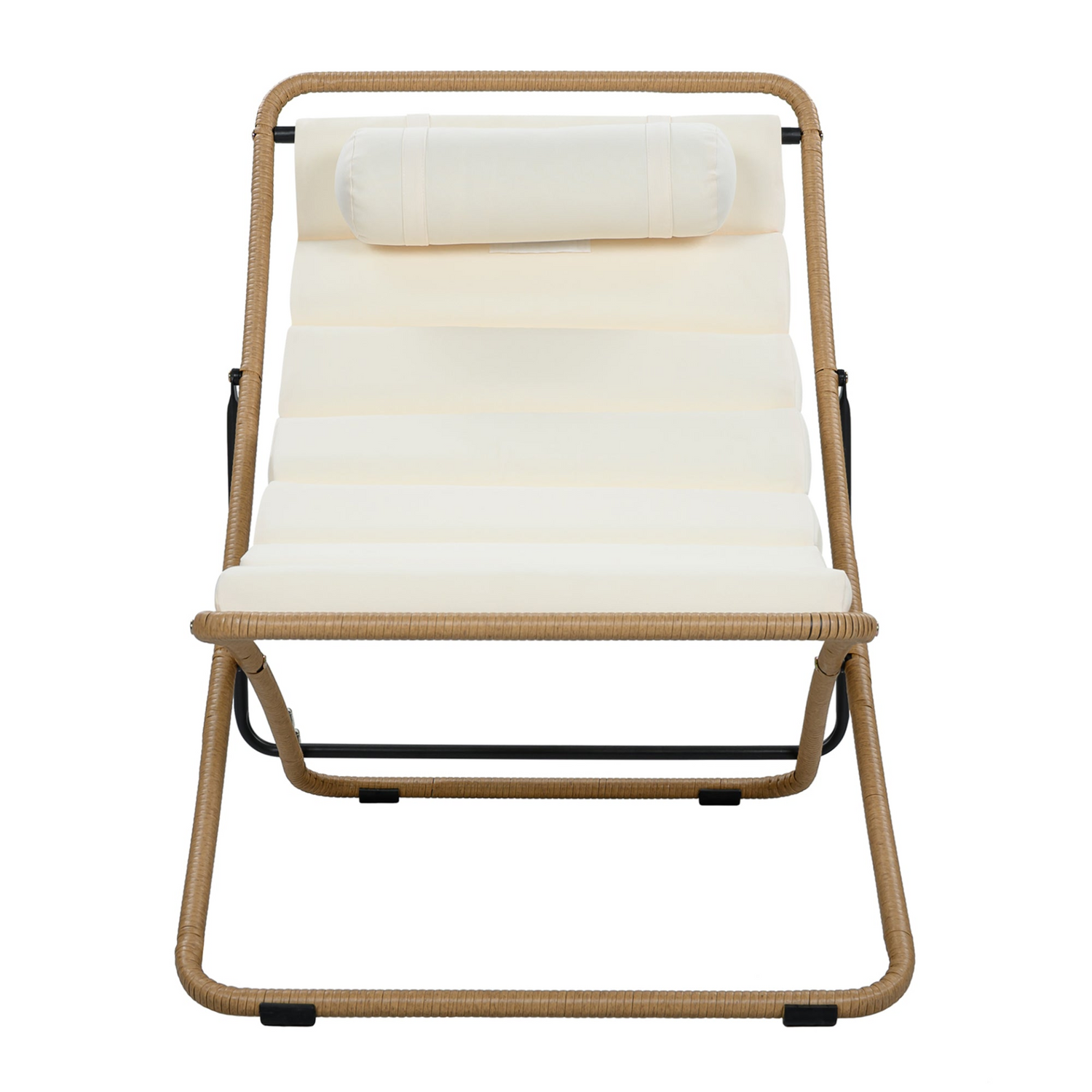 Black accent chair with yellow rattan accents, modern furniture piece for living room by Start2Finish.