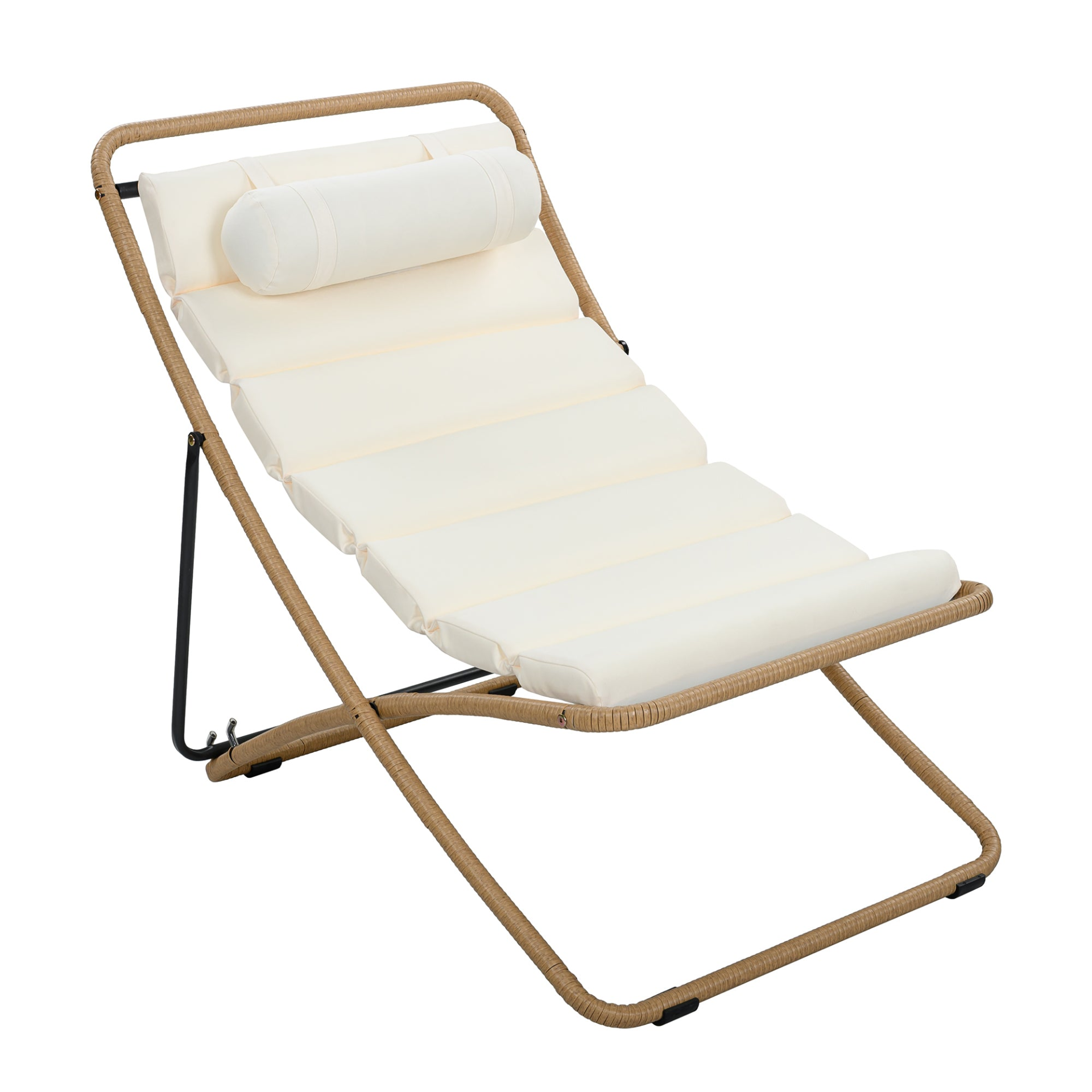 Black accent chair with yellow rattan frame from Start2Finish, ideal for living room decor and comfortable seating.