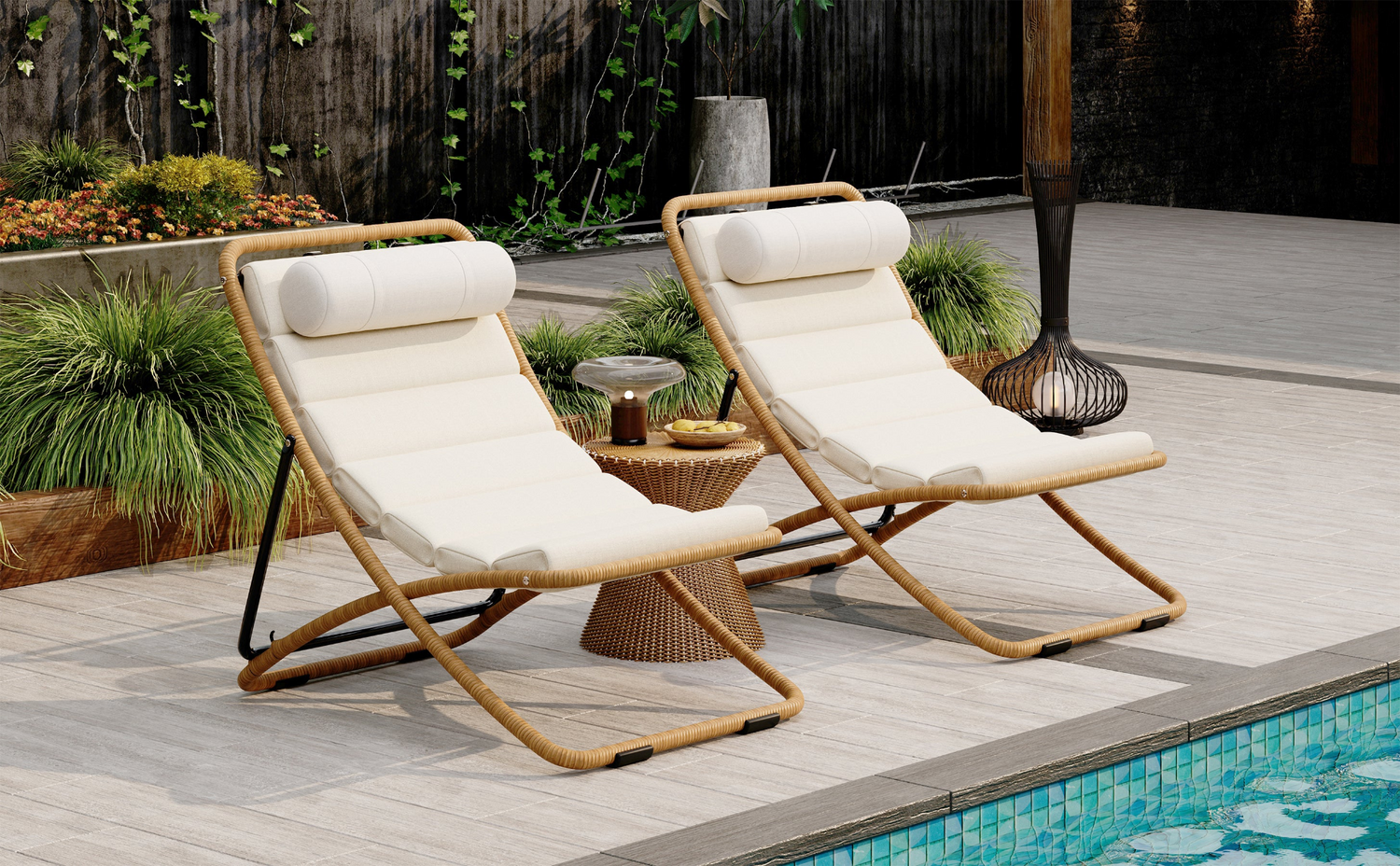 Black accent chair with yellow rattan armrests, modern furniture for living room by Start2Finish