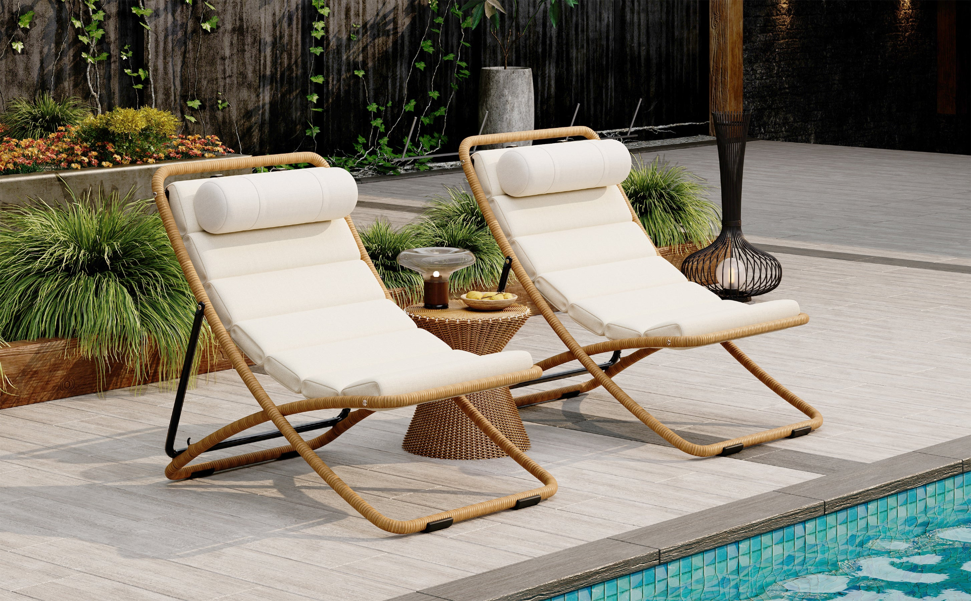 Black accent chair with yellow rattan armrests, modern furniture for living room by Start2Finish