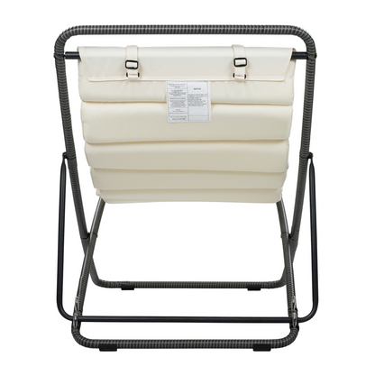 Black accent chair with yellow rattan accents, stylish furniture piece for living room decor by Start2Finish
