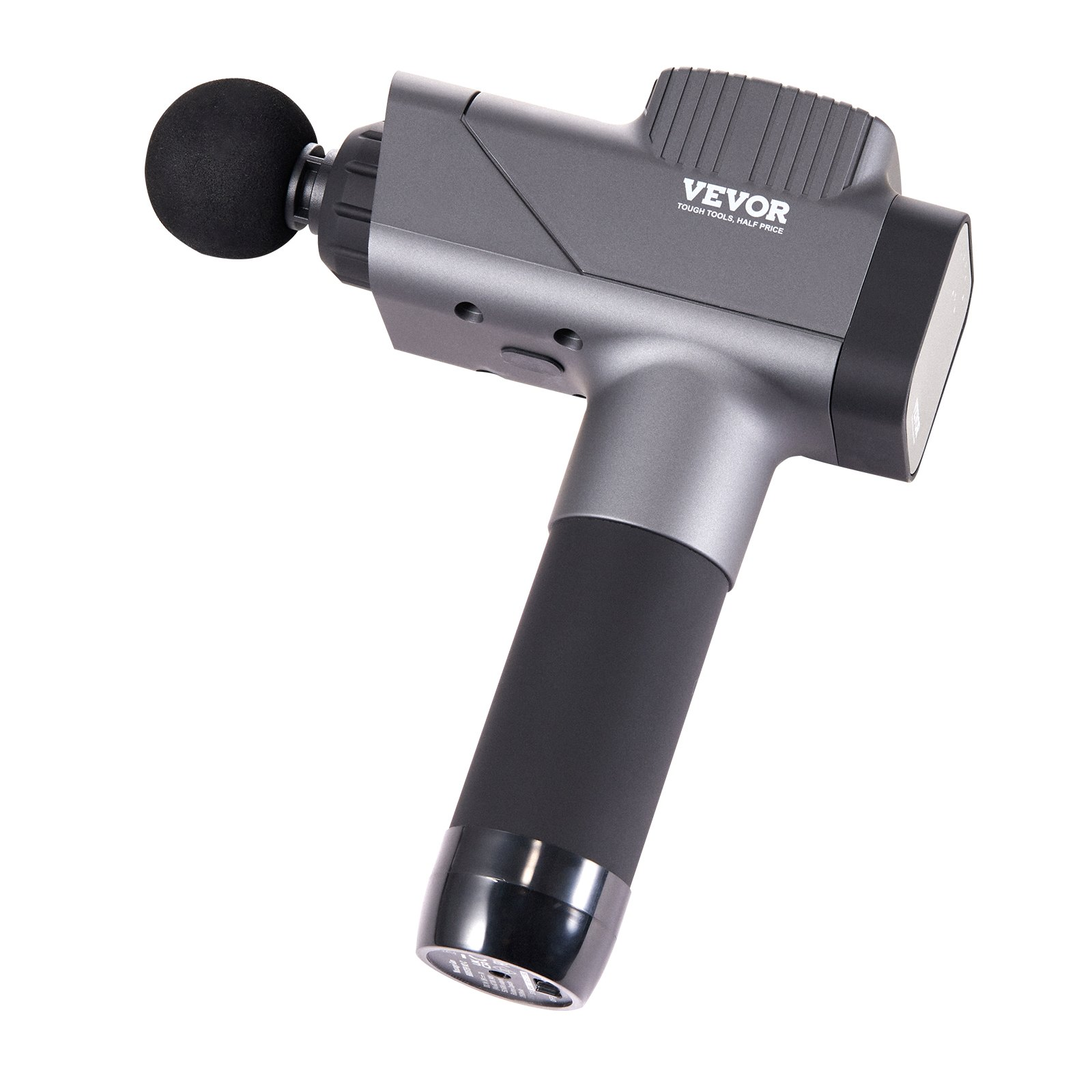 Start2Finish VEVOR Massage Gun with 8 speeds and 6 heads for deep tissue muscle relief and relaxation.