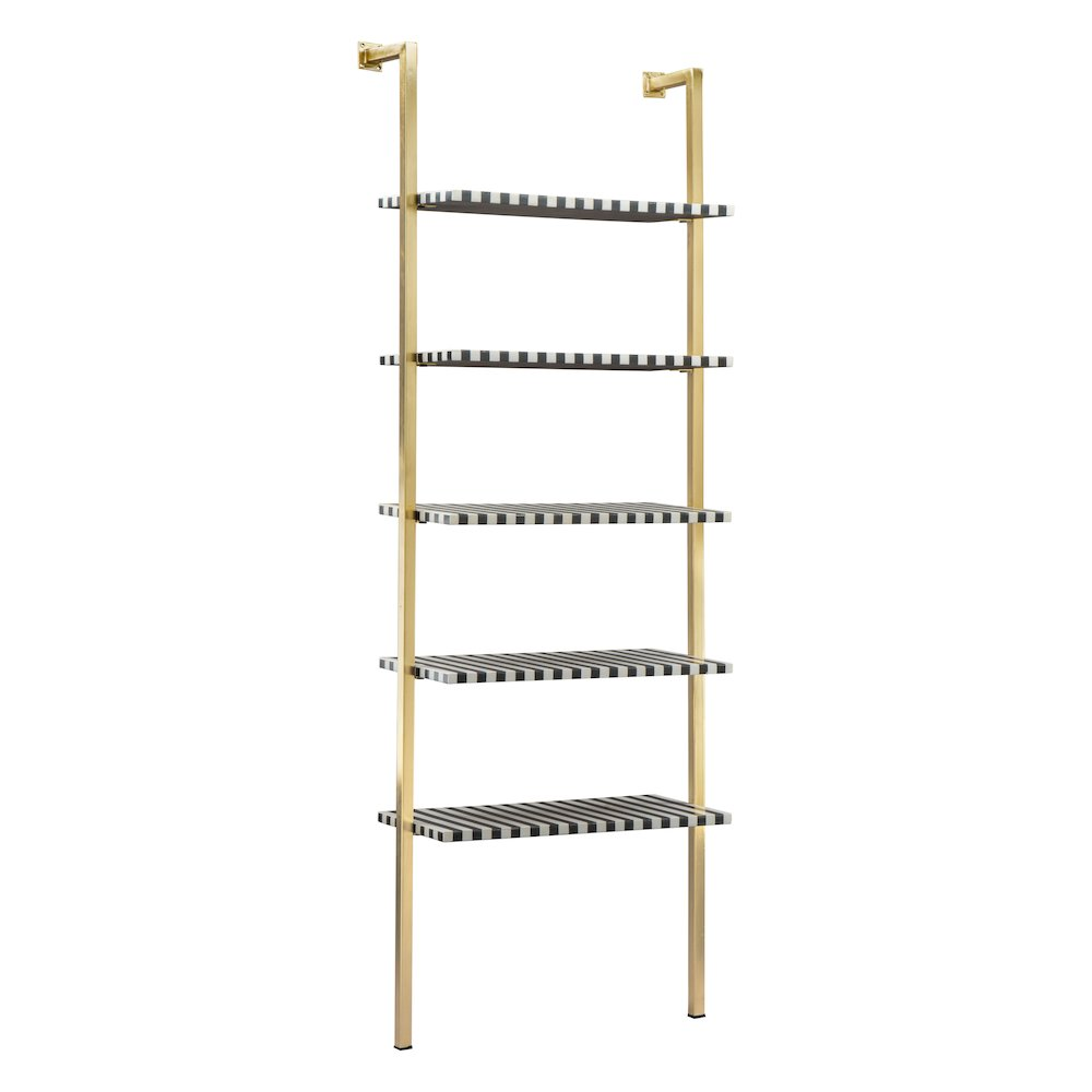 Start2Finish zebra-shaped multicolor shelf for furniture, featuring a playful animal design with vibrant colors and multiple storage levels.