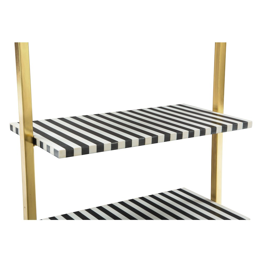 Multicolor Zebra Shelf from Start2Finish, a stylish furniture piece with a zebra design and vibrant colors.