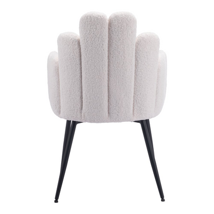 Set of two ivory Noosa Dining Chairs by Start2Finish with sleek, modern design and comfortable upholstered seats.