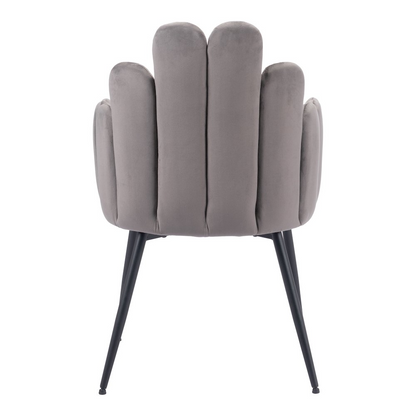 Set of two Noosa Gray Dining Chairs by Start2Finish, featuring modern design with cushioned seats and sleek gray upholstery.
