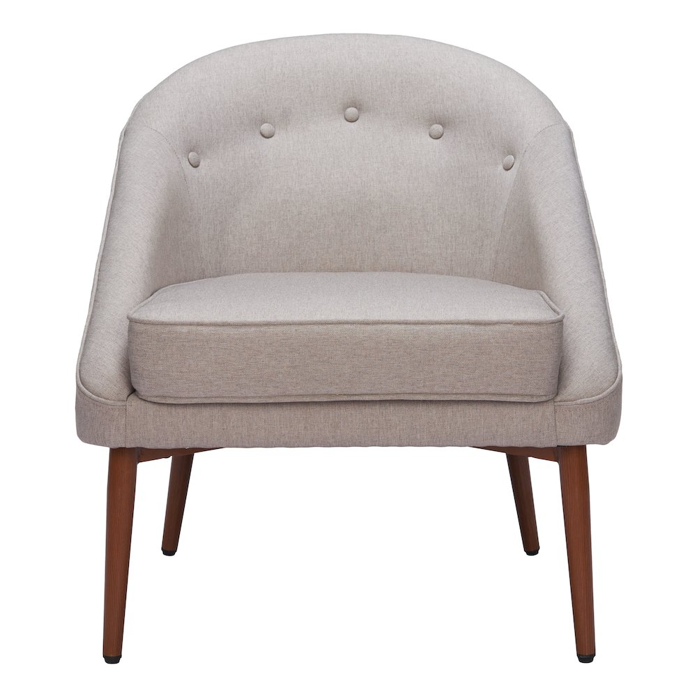 Gray Carter accent chair by Start2Finish, showcasing a stylish and comfortable furniture piece with plush upholstery and modern design.