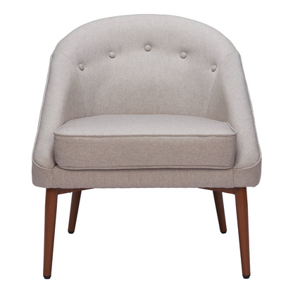 Gray Carter accent chair by Start2Finish, showcasing a stylish and comfortable furniture piece with plush upholstery and modern design.