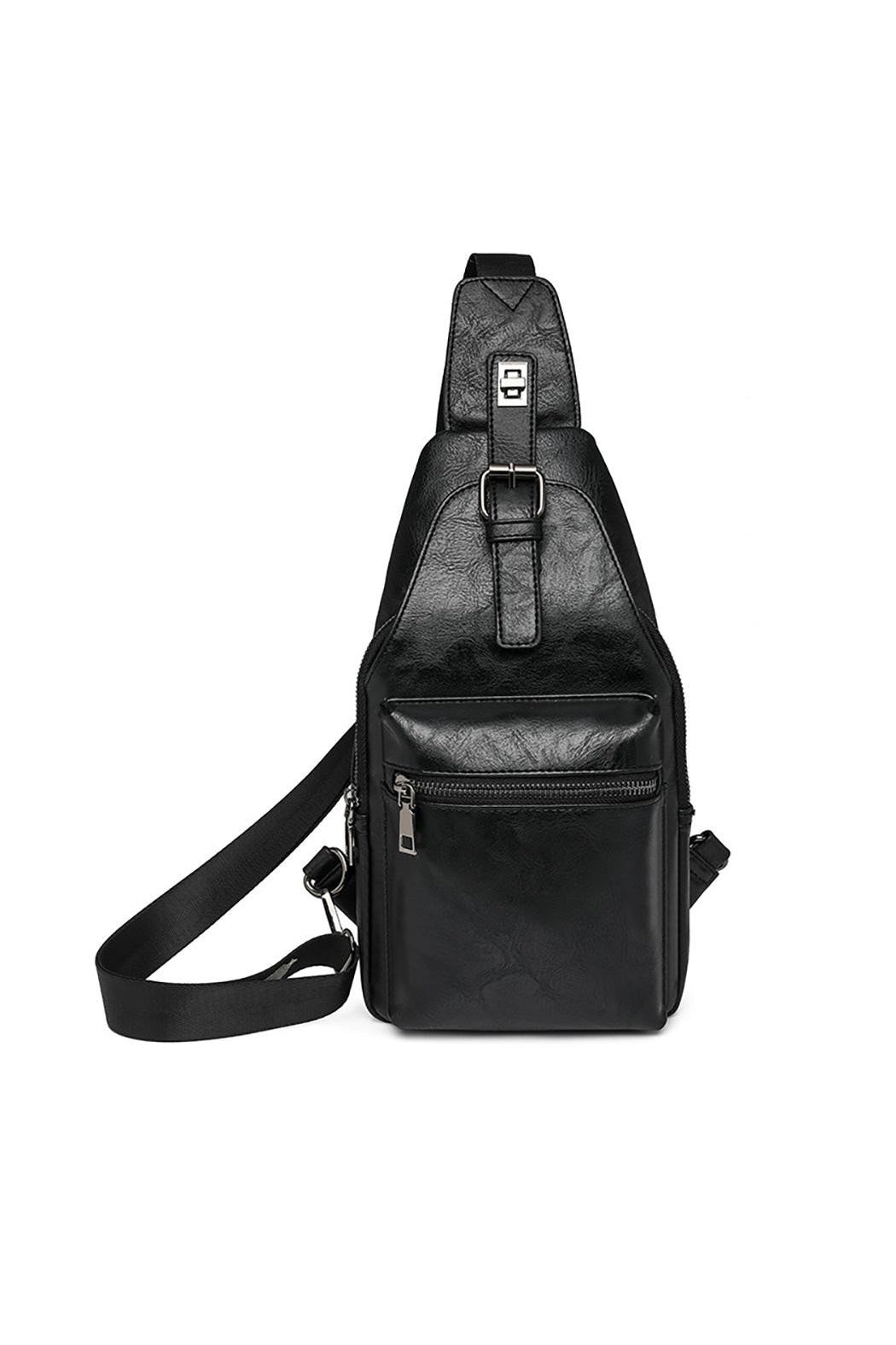 Start2Finish vegan leather sling bag with adjustable strap and sleek design, perfect for stylish accessories.