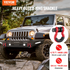 Start2Finish VEVOR 3/4" alloy steel D-Ring shackles with screw pin, heavy-duty off-road recovery shackles for Jeep and trucks.