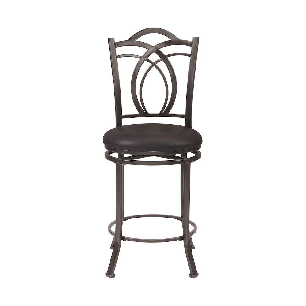 Start2Finish Calif Metal Counter Stool with a sleek metal frame and cushioned seat, ideal for modern kitchen or bar areas.