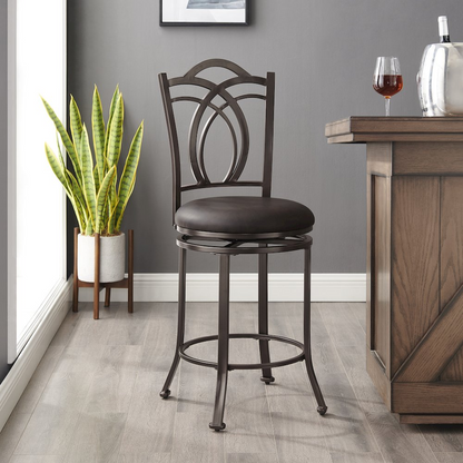 Start2Finish Calif Metal Counter Stool with sleek metal design and sturdy frame, ideal for modern kitchen or bar seating.