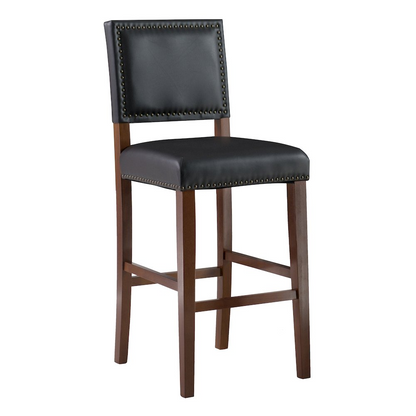 Black Brook Bar Stool by Start2Finish, showcasing a modern furniture piece with a sleek design and sturdy metal frame.