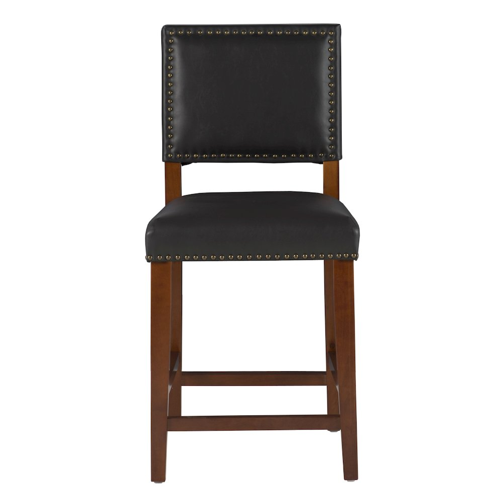 Black Brook Counter Stool by Start2Finish with a sleek design, featuring a sturdy frame and comfortable seating for kitchen or bar area.