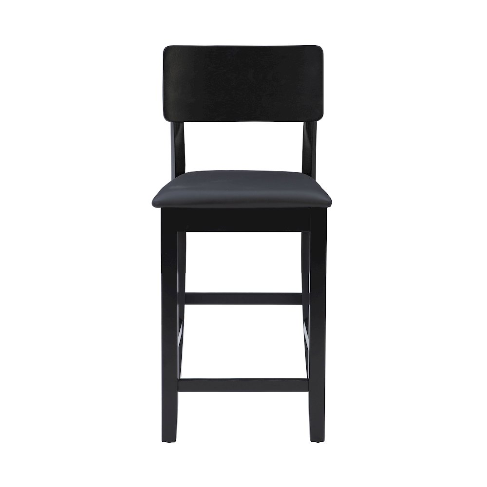 Start2Finish Torino 24-inch contemporary counter stool with a sleek design and wooden legs, ideal for modern kitchen counters.