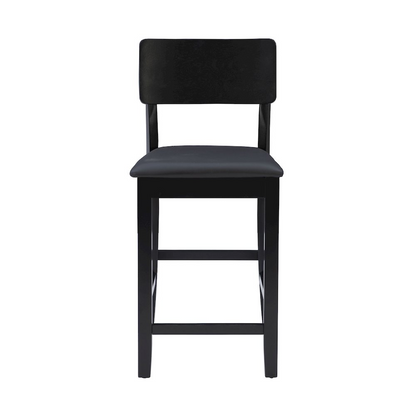 Start2Finish Torino 24-inch contemporary counter stool with a sleek design and wooden legs, ideal for modern kitchen counters.