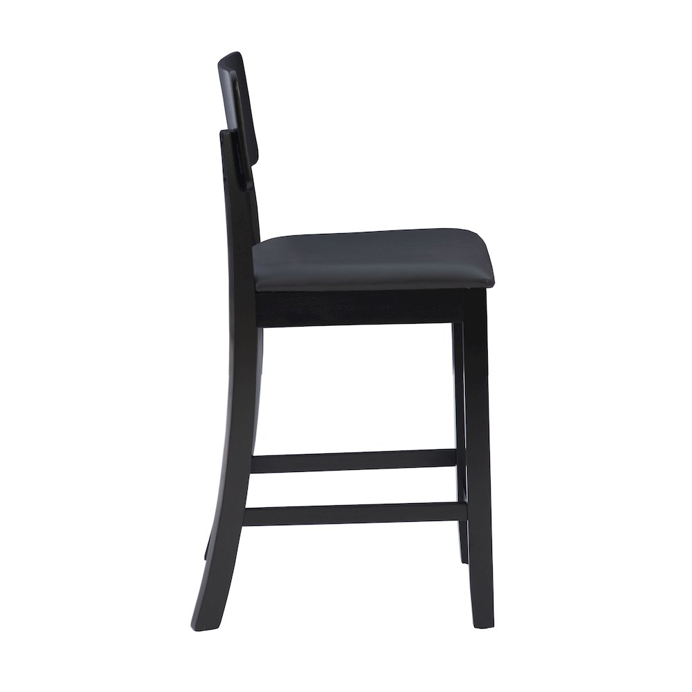 Contemporary Torino 24-inch counter stool by Start2Finish with a sleek wooden seat and metal frame, ideal for kitchen counters.