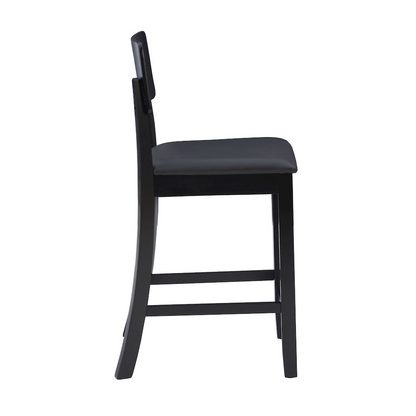 Contemporary Torino 24-inch counter stool by Start2Finish with a sleek wooden seat and metal frame, ideal for kitchen counters.