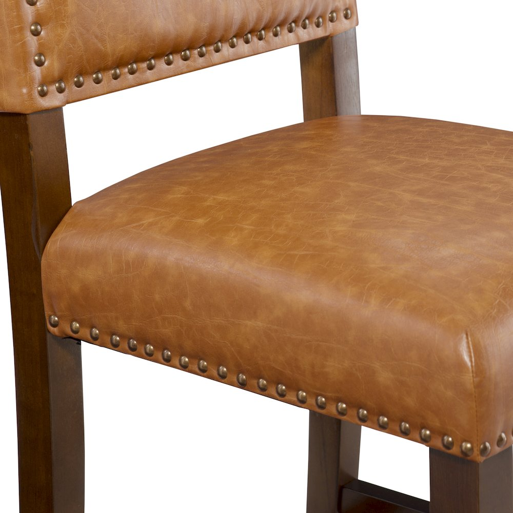 Brook Counter Stool 24 Caramel by Start2Finish, showcasing a stylish wooden furniture piece with a caramel finish and modern design.