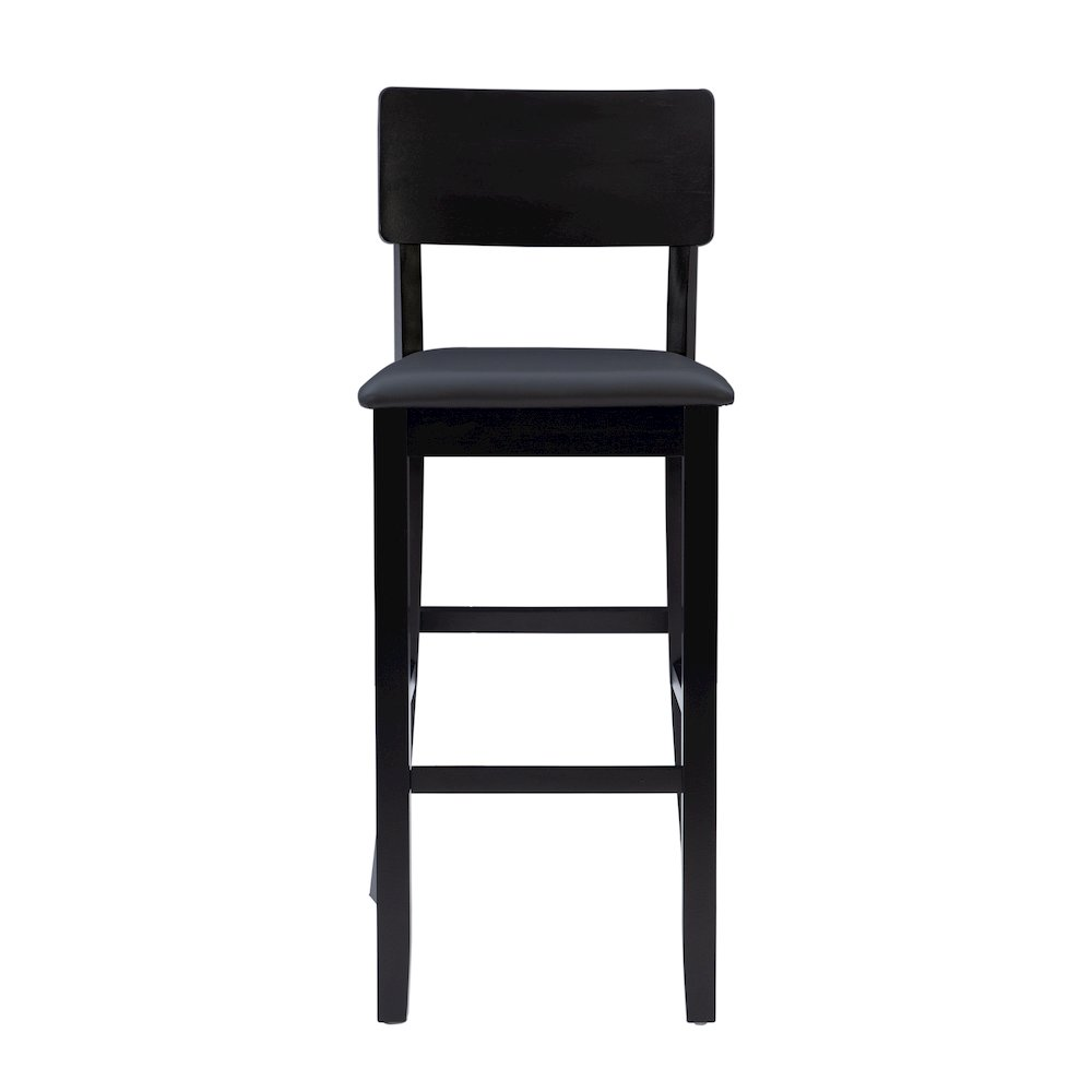 Contemporary Torino 30-inch bar stool by Start2Finish with a sleek design and cushioned seat, ideal for modern kitchen or bar area.
