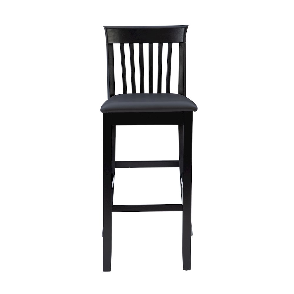 Start2Finish Torino 30-inch Craftsman Bar Stool with wooden seat and metal frame, showcasing a sturdy, stylish furniture design.