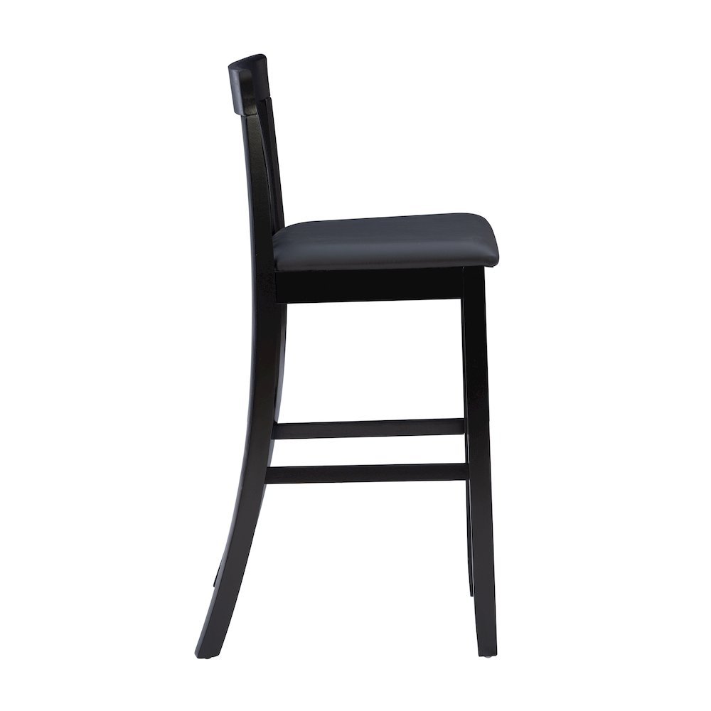 Start2Finish Torino 30-inch craftsman bar stool with wooden seat and metal frame, showcasing a sturdy, stylish furniture piece.