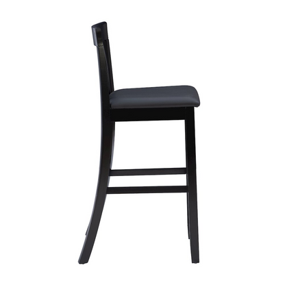 Start2Finish Torino 30-inch craftsman bar stool with wooden seat and metal frame, showcasing a sturdy, stylish furniture piece.