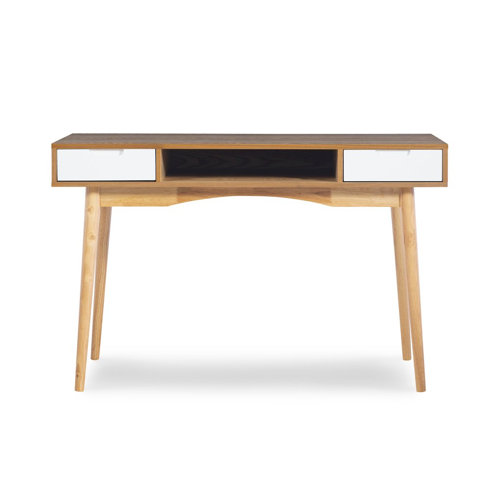 Start2Finish Perry Desk with sleek wood finish and modern design, featuring spacious surface and sturdy frame.