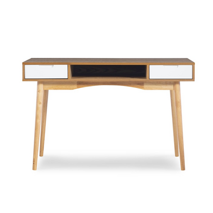Start2Finish Perry Desk with sleek wood finish and modern design, featuring spacious surface and sturdy frame.
