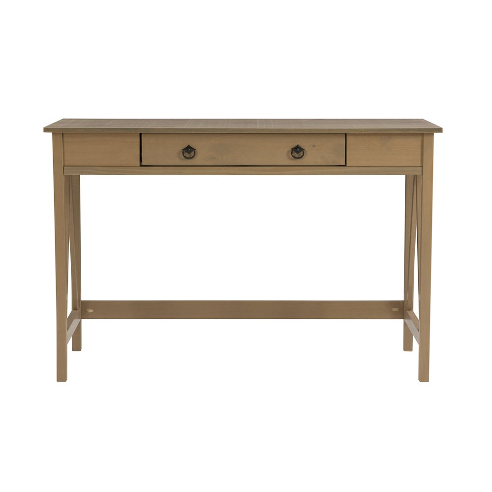 Start2Finish Titian Driftwood Desk showing a modern wooden furniture piece with a natural driftwood finish and sleek design.