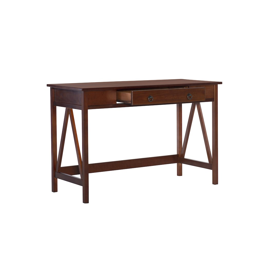 Start2Finish Titian Desk, modern office furniture with a sleek wood finish and spacious work surface.