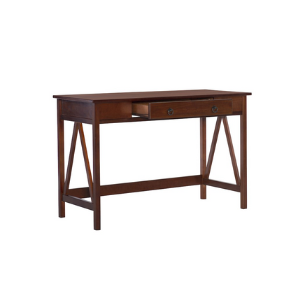 Start2Finish Titian Desk, modern office furniture with a sleek wood finish and spacious work surface.