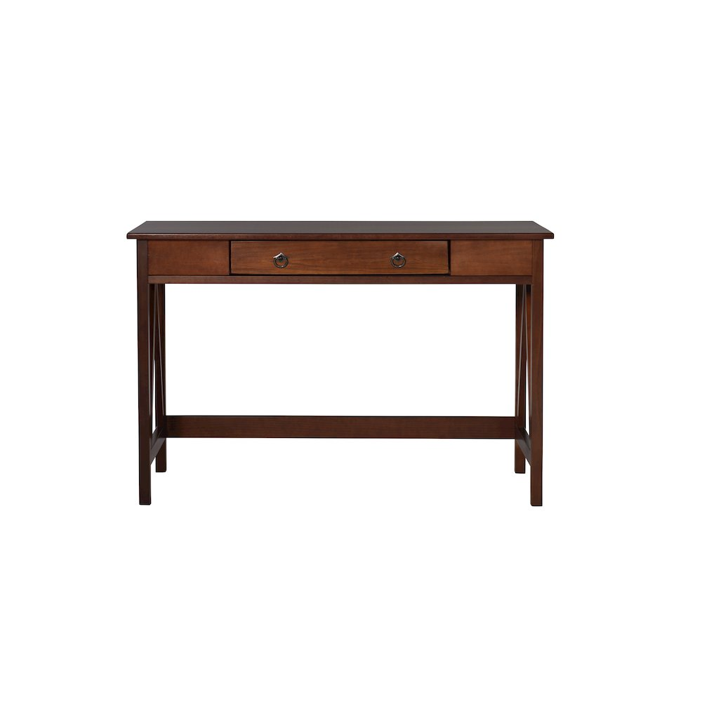 Start2Finish Titian Desk furniture with a sleek wooden surface and sturdy legs, ideal for home or office workspace.