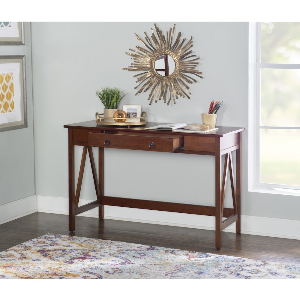 Start2Finish Titian Desk showing a modern wooden furniture desk with clean lines and a spacious work surface.
