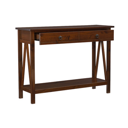Antique Titian console table by Start2Finish with a wooden top and ornate legs, showcasing vintage-style furniture design.