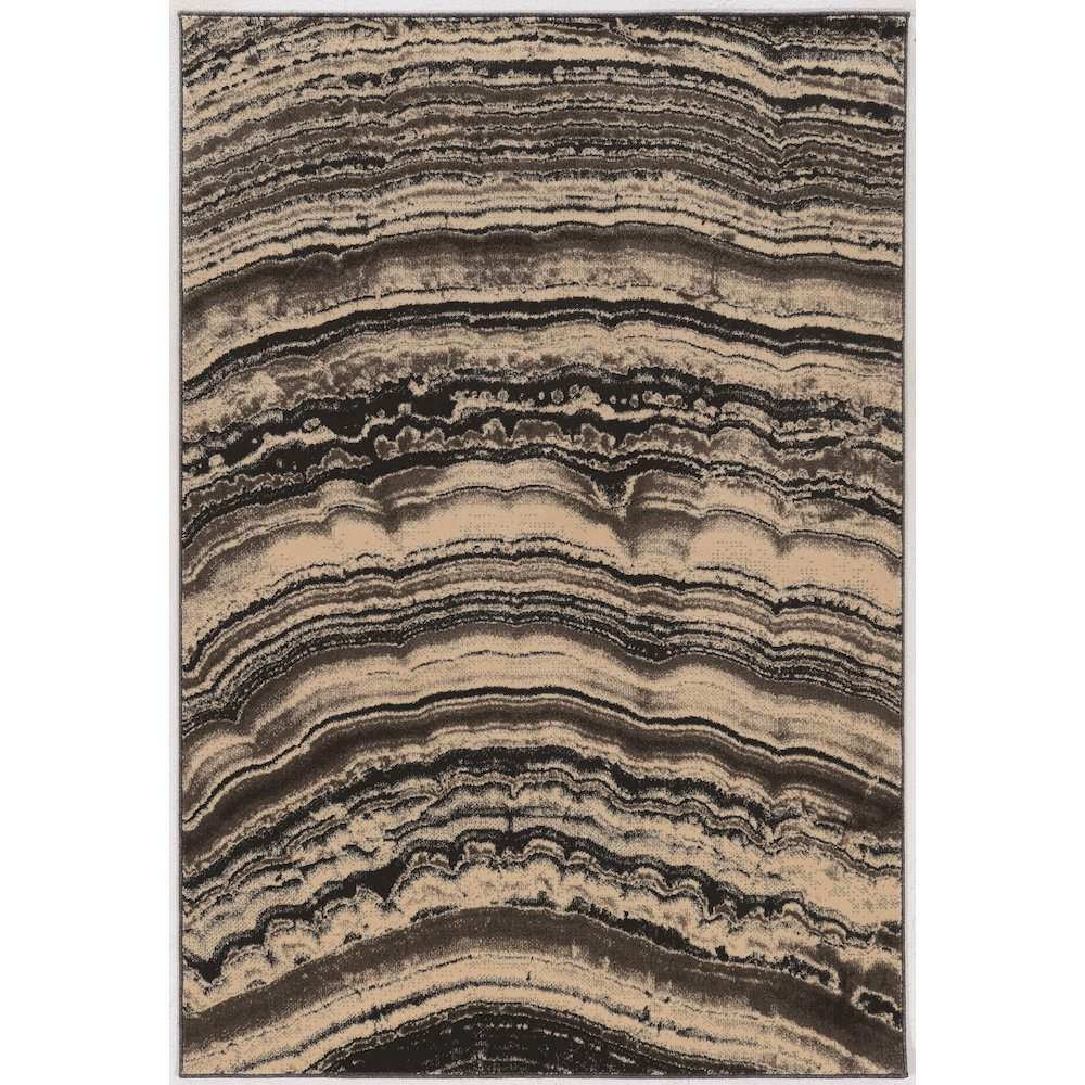 Start2Finish Masters Xylem blue and cream 5x7.6 rug with geometric pattern, soft texture, ideal for living or bedroom decor.