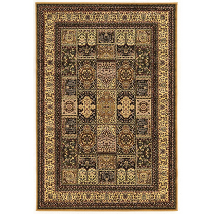 Start2Finish Persian Treasures Baktiyari cream rug with intricate patterns, 8x10 size, showcasing traditional design and craftsmanship.
