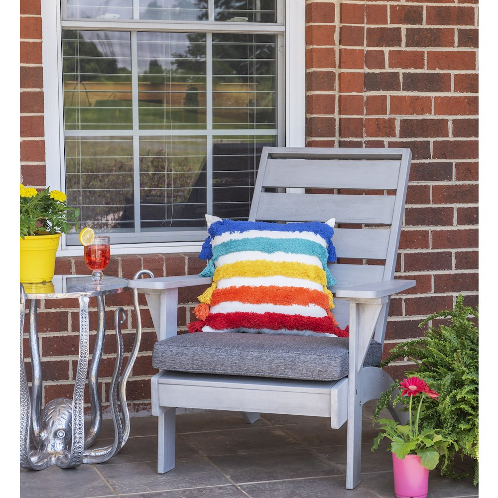 Gray outdoor chair from Rockport by Start2Finish with a sturdy frame and comfortable seating, suitable for patio or garden use.