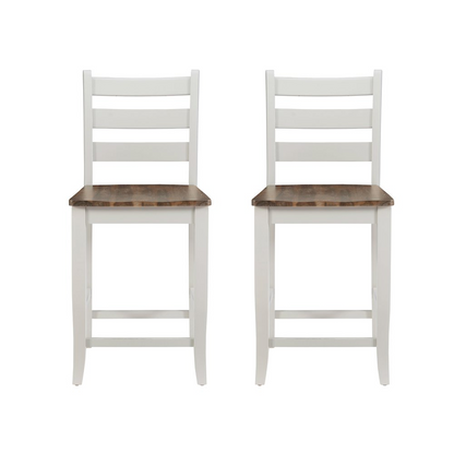 Start2Finish Colm Counter Stool with wooden legs and upholstered seat, ideal for kitchen or bar seating.