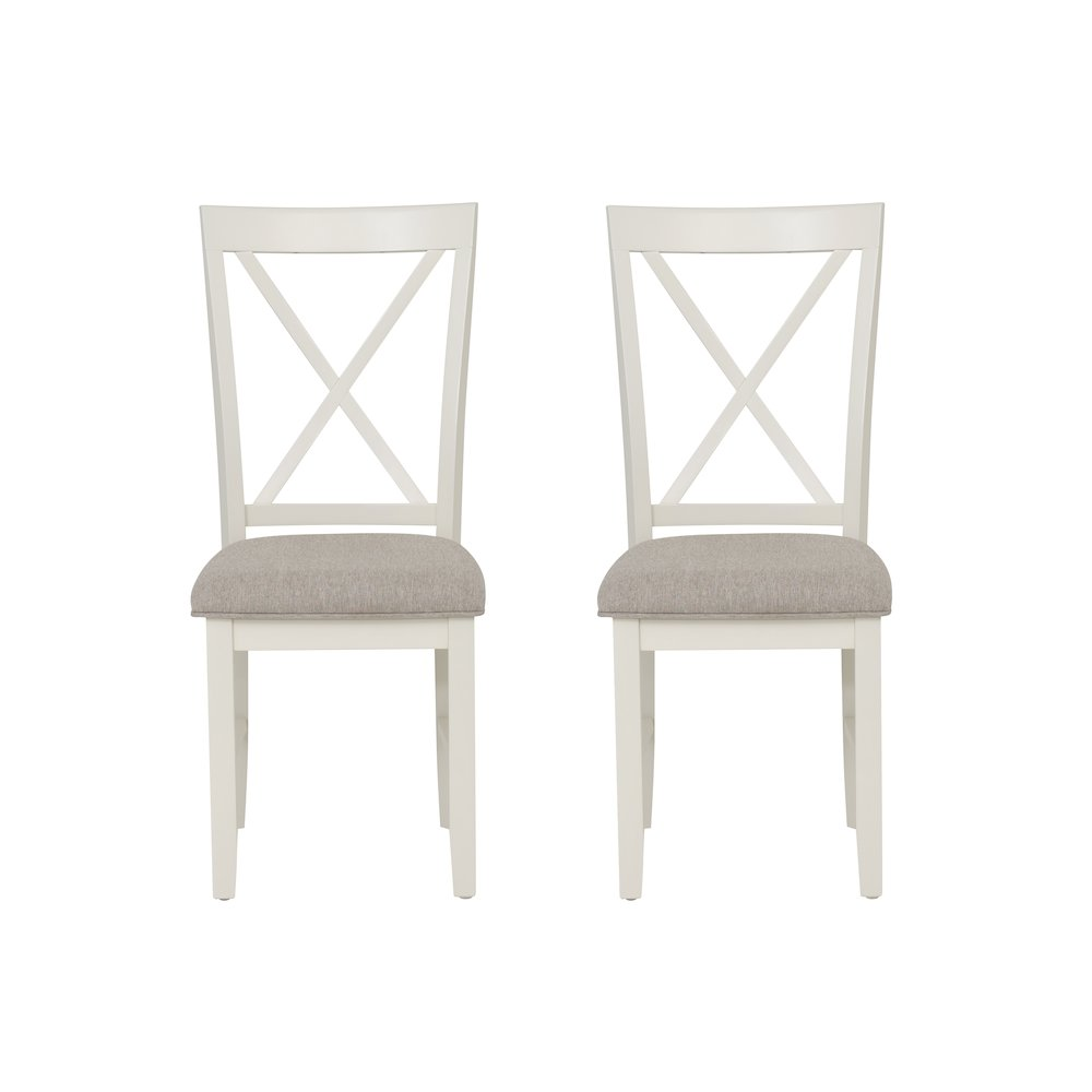 Start2Finish Jane Grey side chair with a modern wooden frame and cushioned seat, ideal for dining or accent use.