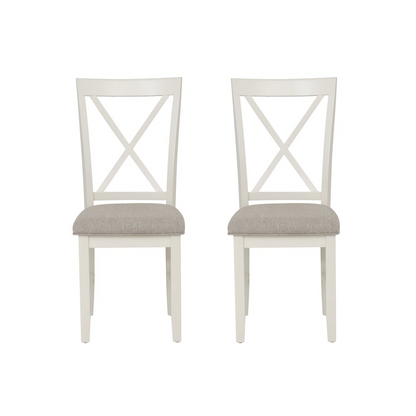 Start2Finish Jane Grey side chair with a modern wooden frame and cushioned seat, ideal for dining or accent use.