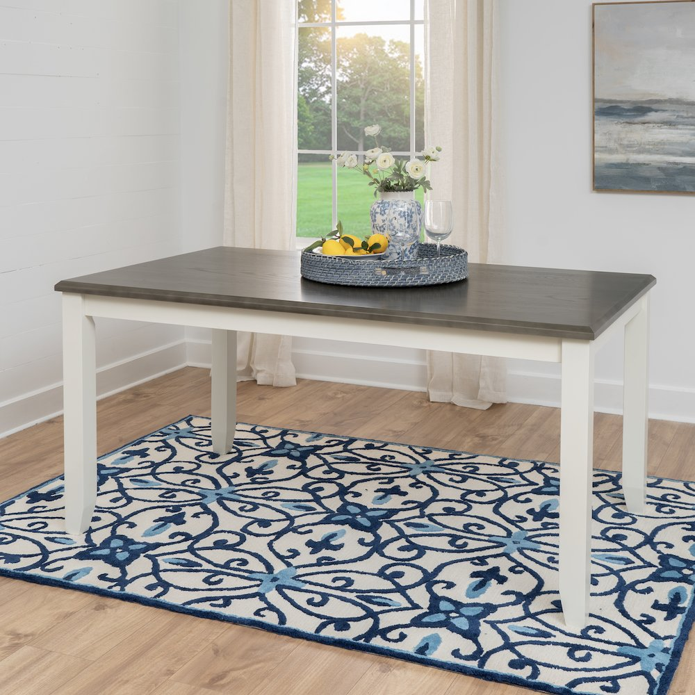 Start2Finish Jane Grey Dining Table, elegant wooden furniture with a smooth tabletop and sturdy legs.