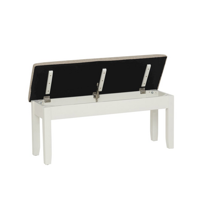 Start2Finish Jane Brown wooden bench with cushioned seat and sturdy legs, ideal for entryways or living spaces.