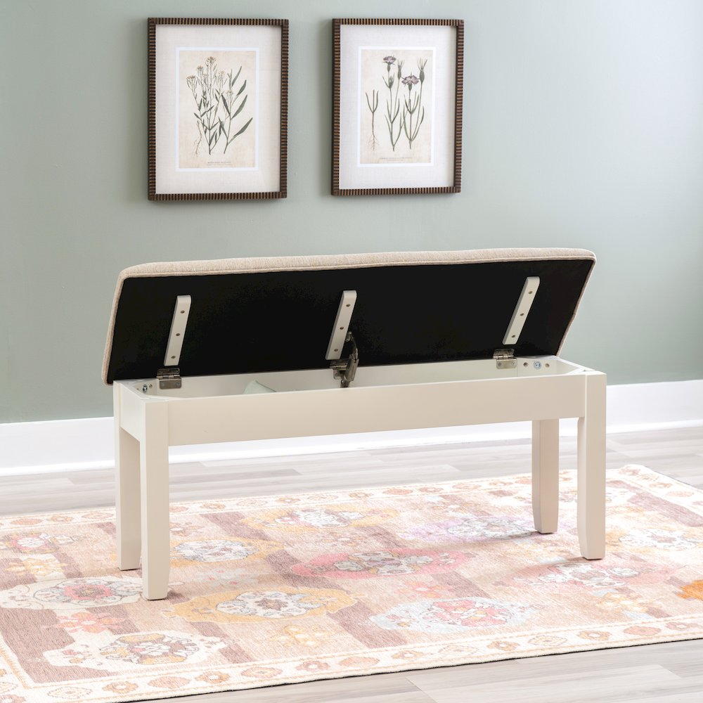 Start2Finish Jane Brown wooden bench with a simple design and sturdy legs, ideal for entryways or living room seating.