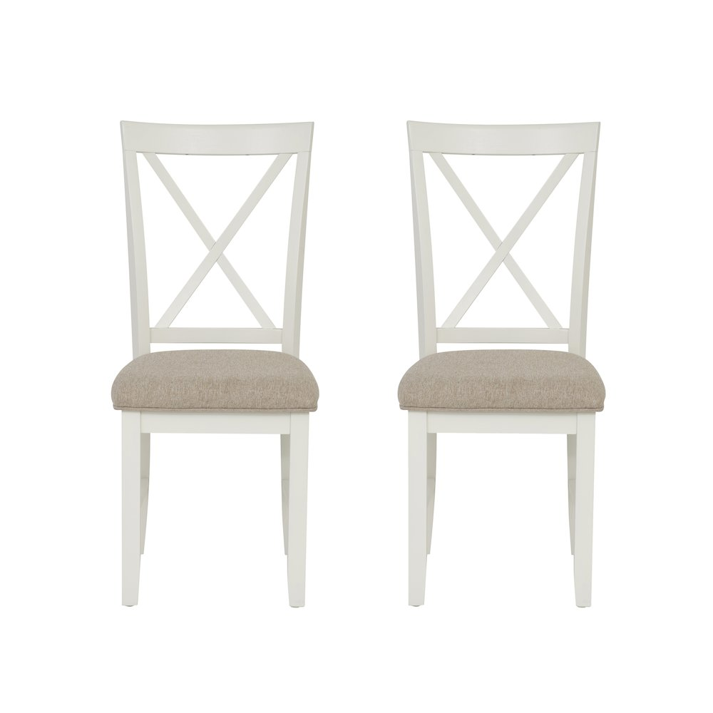 Start2Finish Jane Brown Side Chair with wooden legs and cushioned fabric seat, modern and stylish for dining or office use.