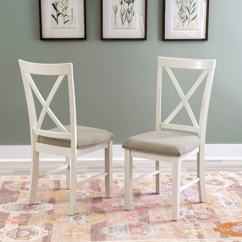 Jane Brown Side Chair by Start2Finish with wooden legs and upholstered seat and back for comfortable dining or office use.