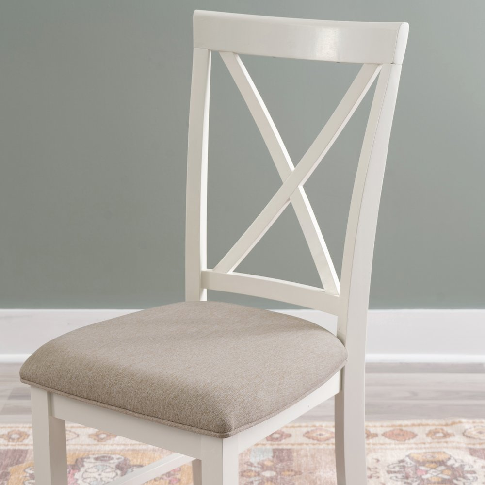 Start2Finish Jane Brown side chair with wooden legs and cushioned seat, showcasing a modern design and comfortable seating.