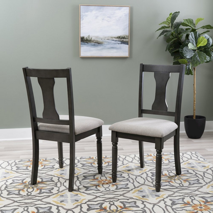 Willow Grey Side Chair by Start2Finish featuring a modern design with a cushioned seat and sleek metal legs.