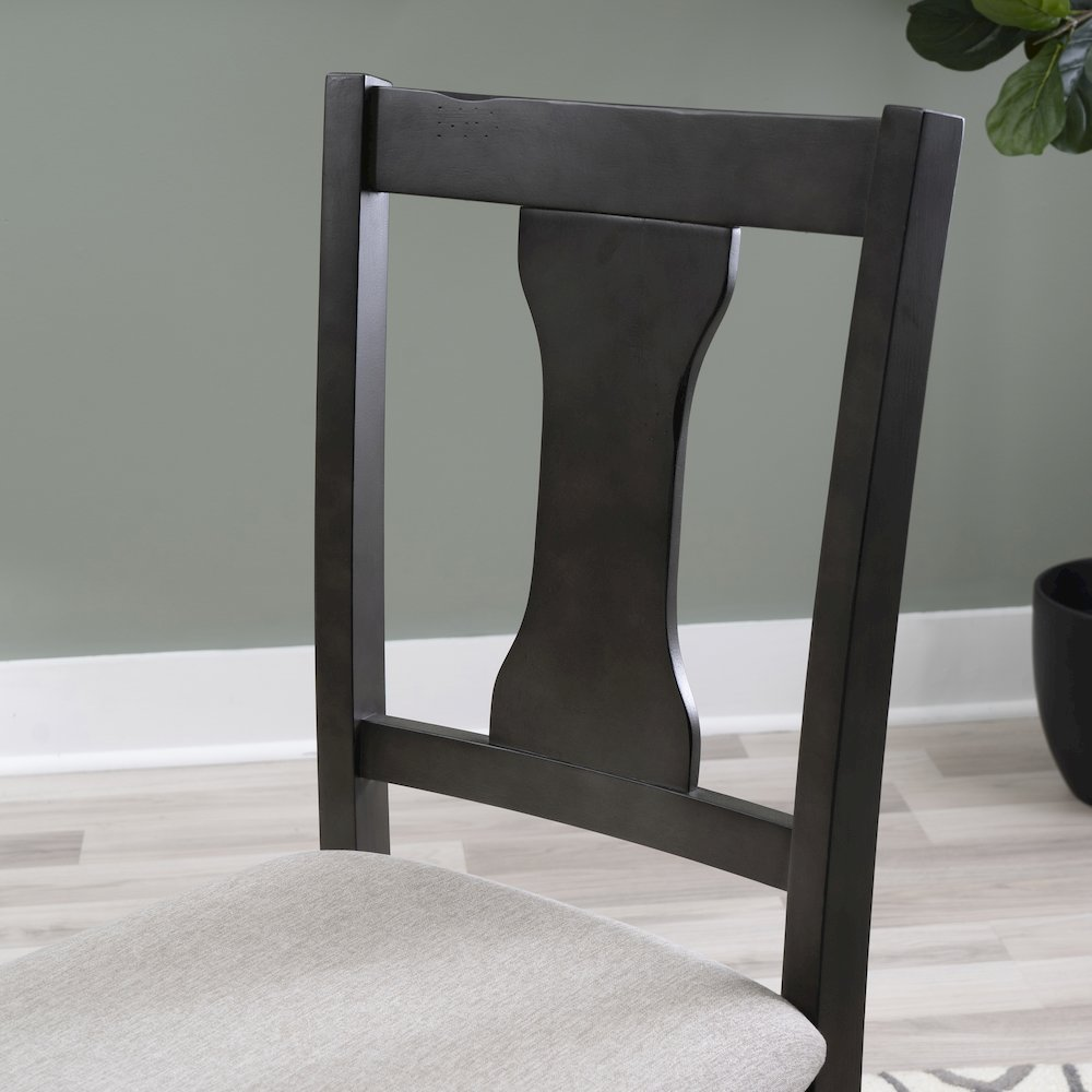 Willow Grey Side Chair by Start2Finish featuring a modern design with a cushioned seat and sleek metal legs.