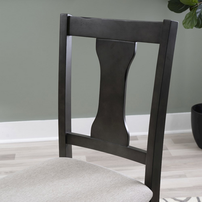 Willow Grey Side Chair by Start2Finish featuring a modern design with a cushioned seat and sleek metal legs.